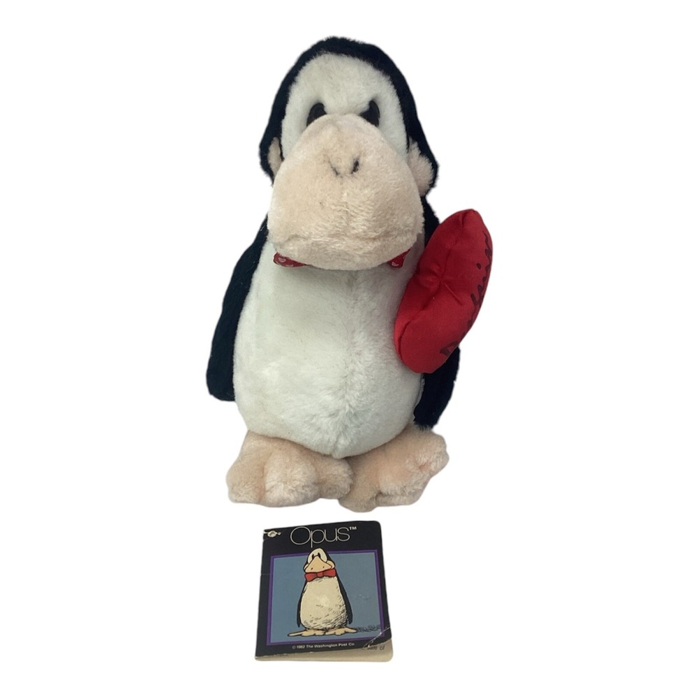 Dakin Bloom County Opus "Penguin Lust" 10" Plush Stuffed Heart Comic 1984